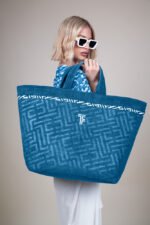 Τσάντα Παραλίας 40x68x40 Feel And Touch Icon Ocean Blue - Image 4