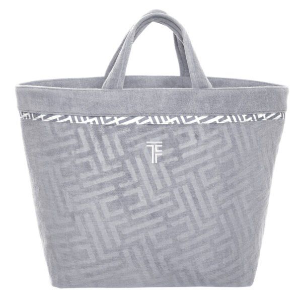 Τσάντα Παραλίας 40x68x40 Feel And Touch Icon Titanium