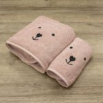 LINO ΣΕΤ ΠΕΤΣΕΤΕΣ LOVEBEAR PINK 2ΤΜΧ - Image 2