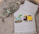 Σετ Πετσέτες Παιδικές 2 Τεμαχίων Nef Nef Fun At Work Grey