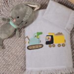 Σετ Πετσέτες Παιδικές 2 Τεμαχίων Nef Nef Fun At Work Grey