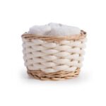 Σετ Πετσέτες 5 Τεμαχίων 30×30 Με Καλαθάκι Nef Nef Borra Cream