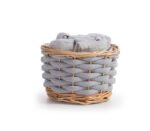 Σετ Πετσέτες 5 Τεμαχίων 30×30 Με Καλαθάκι Nef Nef Borra Grey