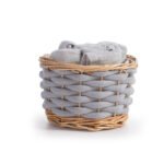 Σετ Πετσέτες 5 Τεμαχίων 30×30 Με Καλαθάκι Nef Nef Borra Grey