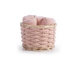 Σετ Πετσέτες 5 Τεμαχίων 30×30 Με Καλαθάκι Nef Nef Borra Peach