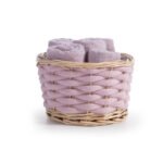 Σετ Πετσέτες 5 Τεμαχίων 30×30 Με Καλαθάκι Nef Nef Borra Lilac