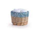 Σετ Πετσέτες 5 Τεμαχίων 30×30 Με Καλαθάκι Nef Nef Ethnia White