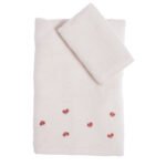 Σετ Πετσέτες Παιδικές 2 Τεμαχίων Nef Nef Lady Bug Ecru