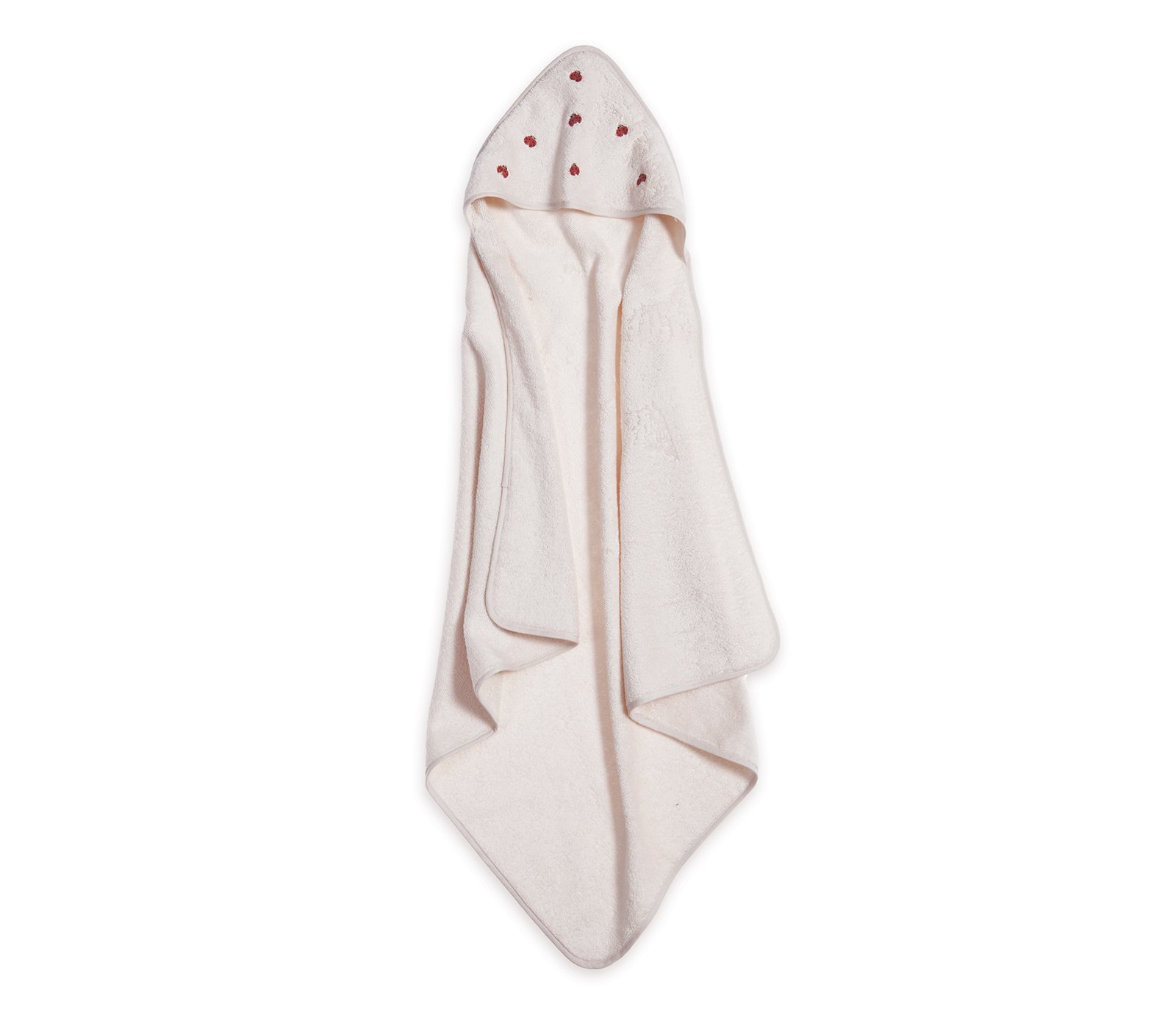 5205495602431 Βρεφική Κάπα 75×75 Nef Nef Lady Bug Ecru - Image 1