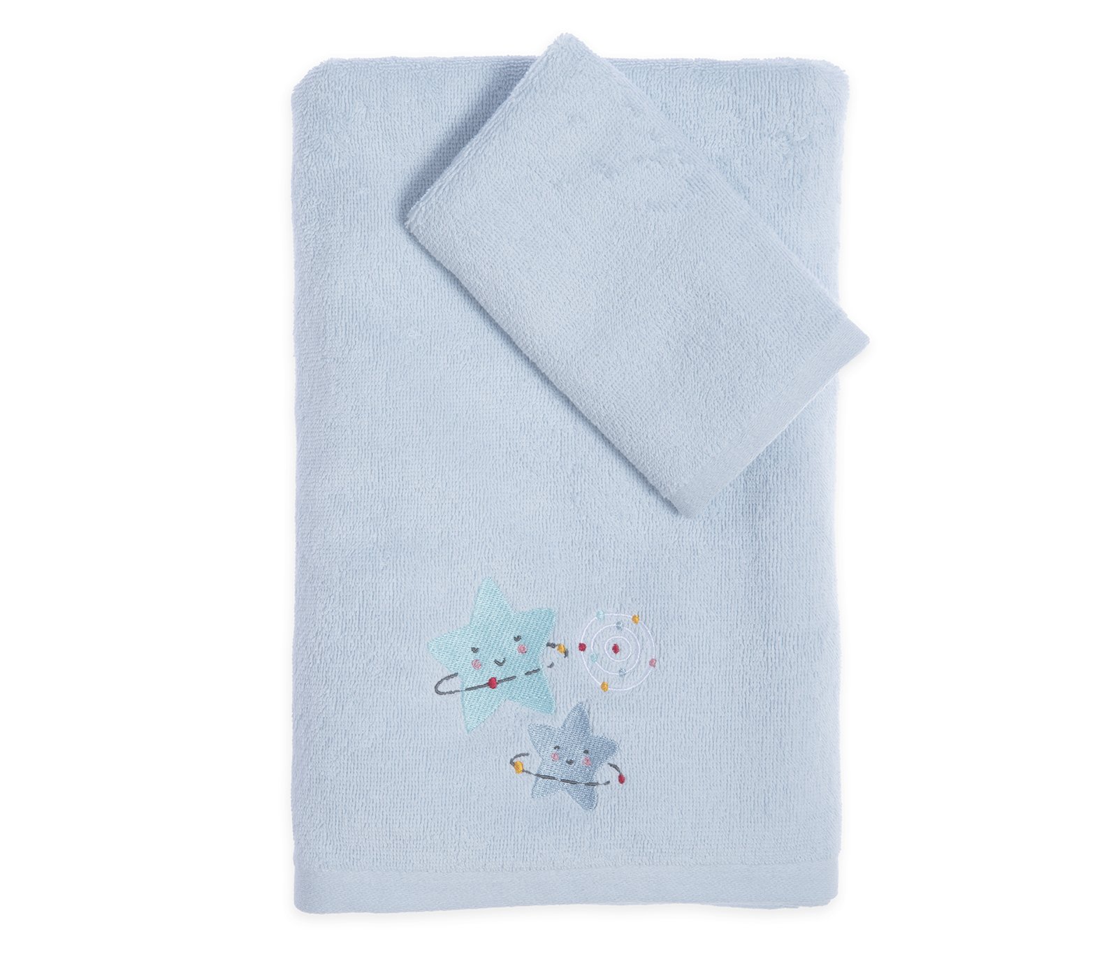 5205495602547 Σετ Πετσέτες Παιδικές 2 Τεμαχίων Nef Nef Explore The Universe L.Blue - Image 1