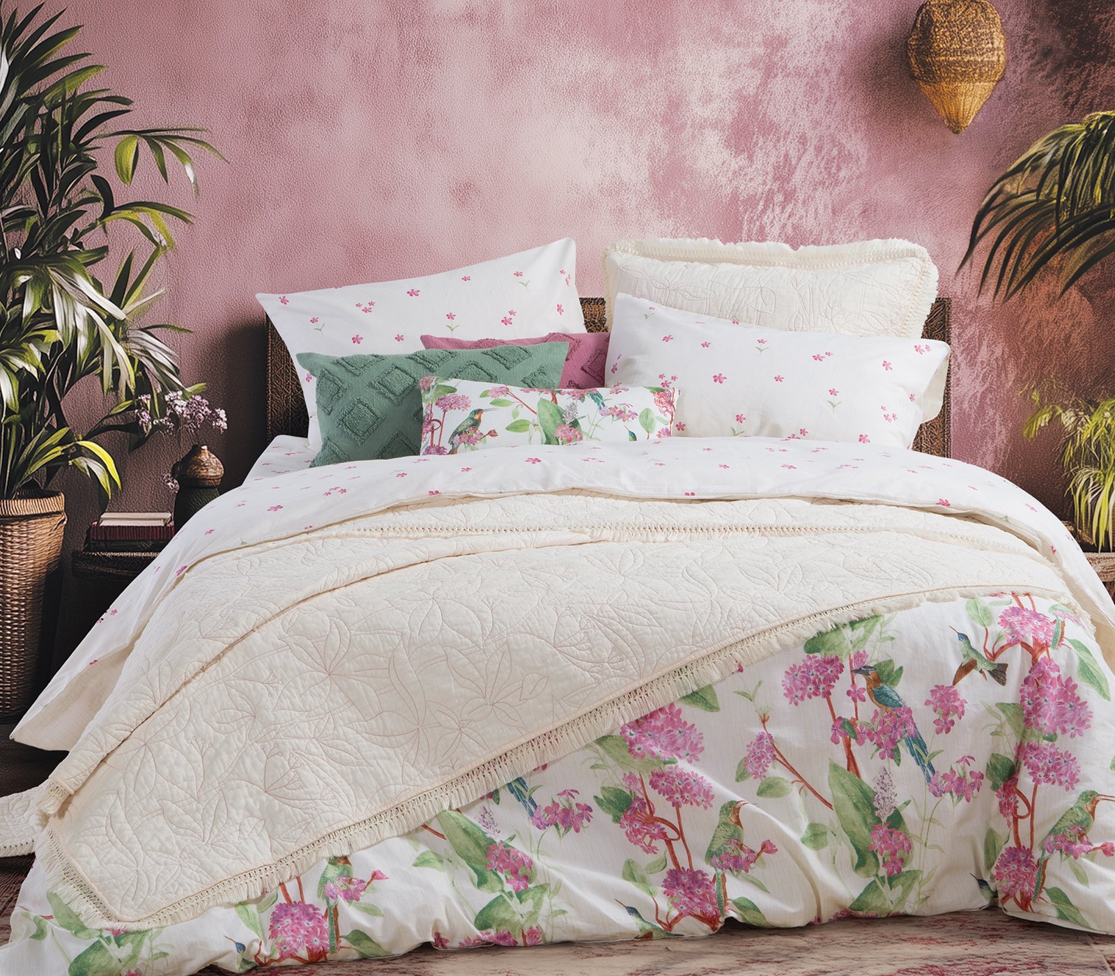 5205495602981 Κουβερλί Υπέρδιπλο 230×240 Nef Nef Jamal Ecru - Image 1