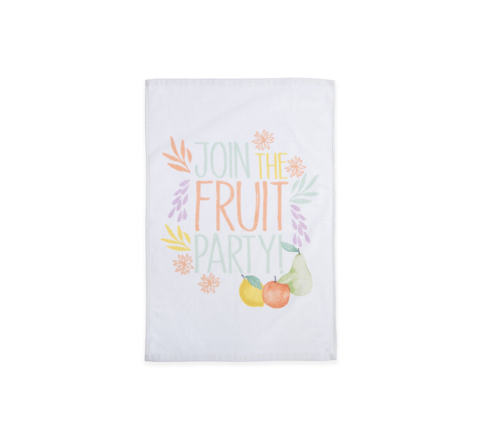 5205495603087 Ποτηρόπανο Βελουτέ 40×60 Nef Nef Fruit Party White - Image 1