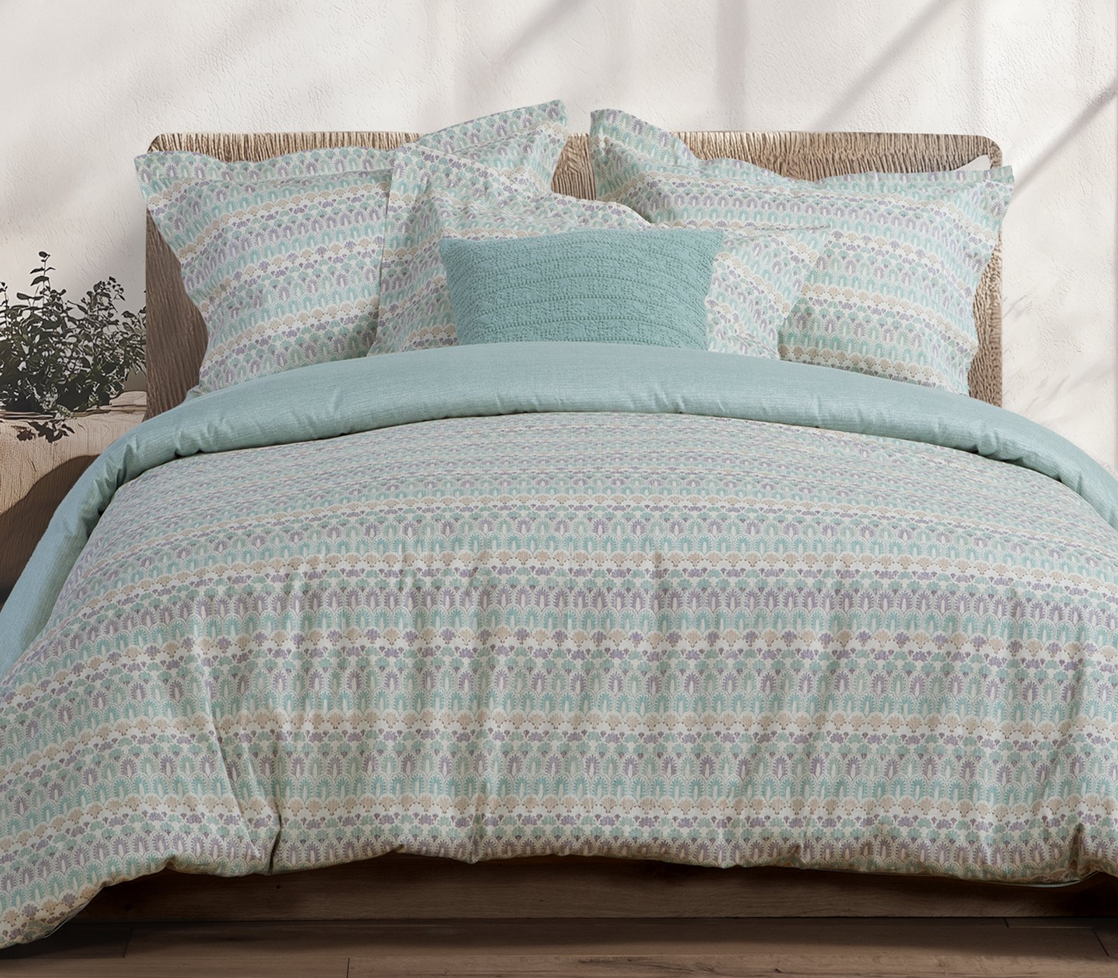 5205495603711 Σετ Σεντόνια King Size 270×280 Nef Nef Mosair Aqua - Image 1