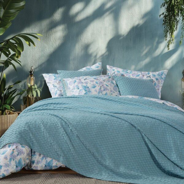 Κουβέρτα Πικέ Μονή 160×240 Nef Nef Elmer Blue-Aqua