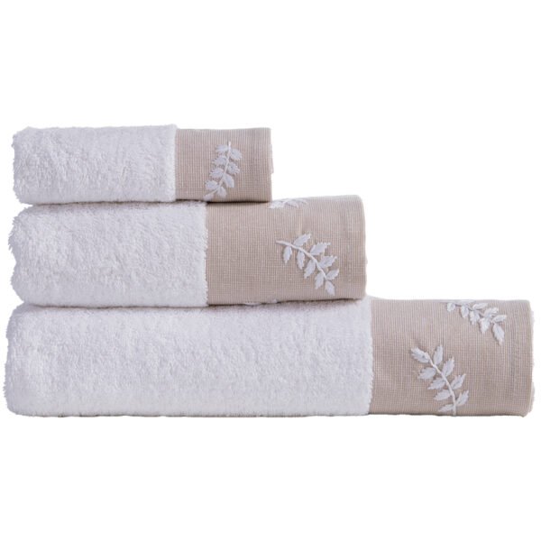 Σετ Πετσέτες 3 Τεμαχίων Nef Nef Amaranda White