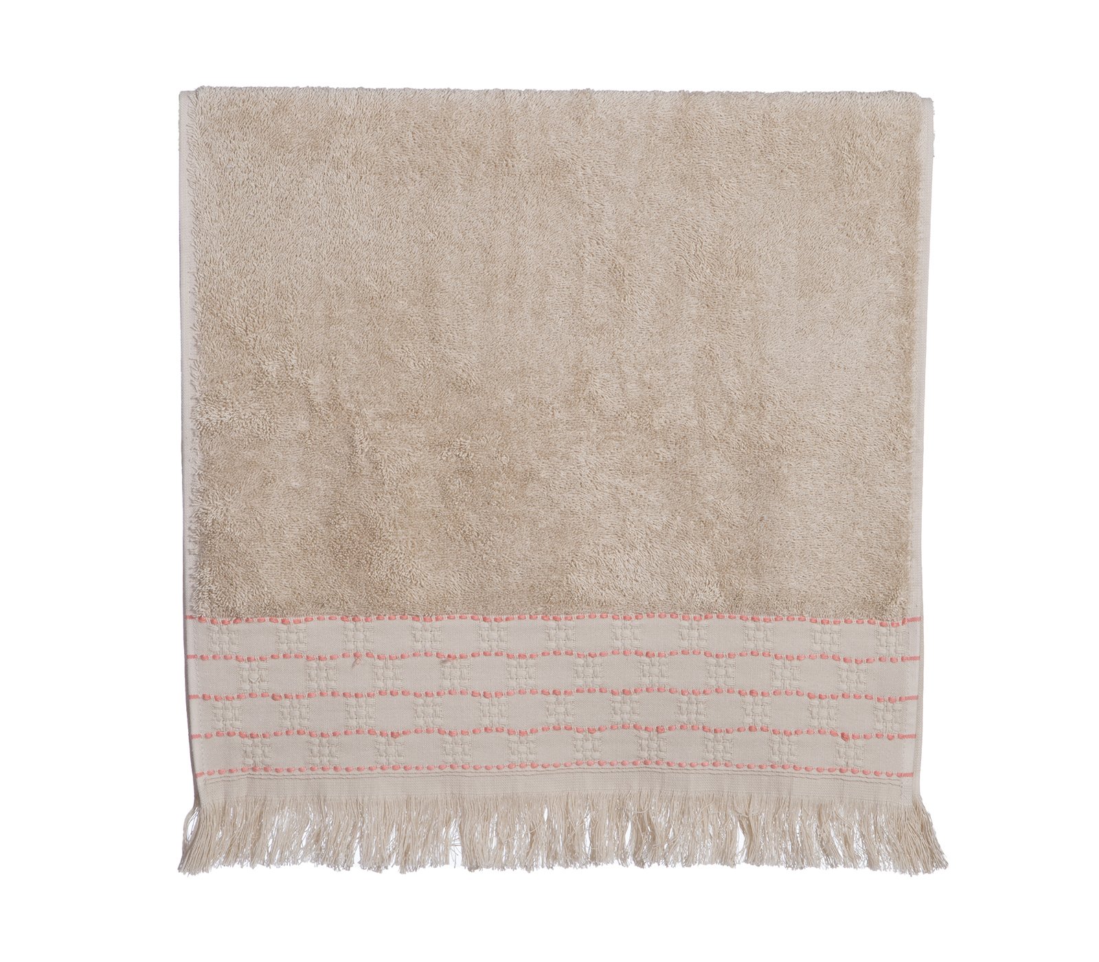 5205495604466 Πετσέτα Προσώπου 50×90 Nef Nef Quantro Beige - Image 1