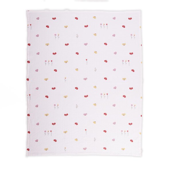 Κουβέρτα Πικέ Κούνιας 110×150 Nef Nef Lady Bug Ecru