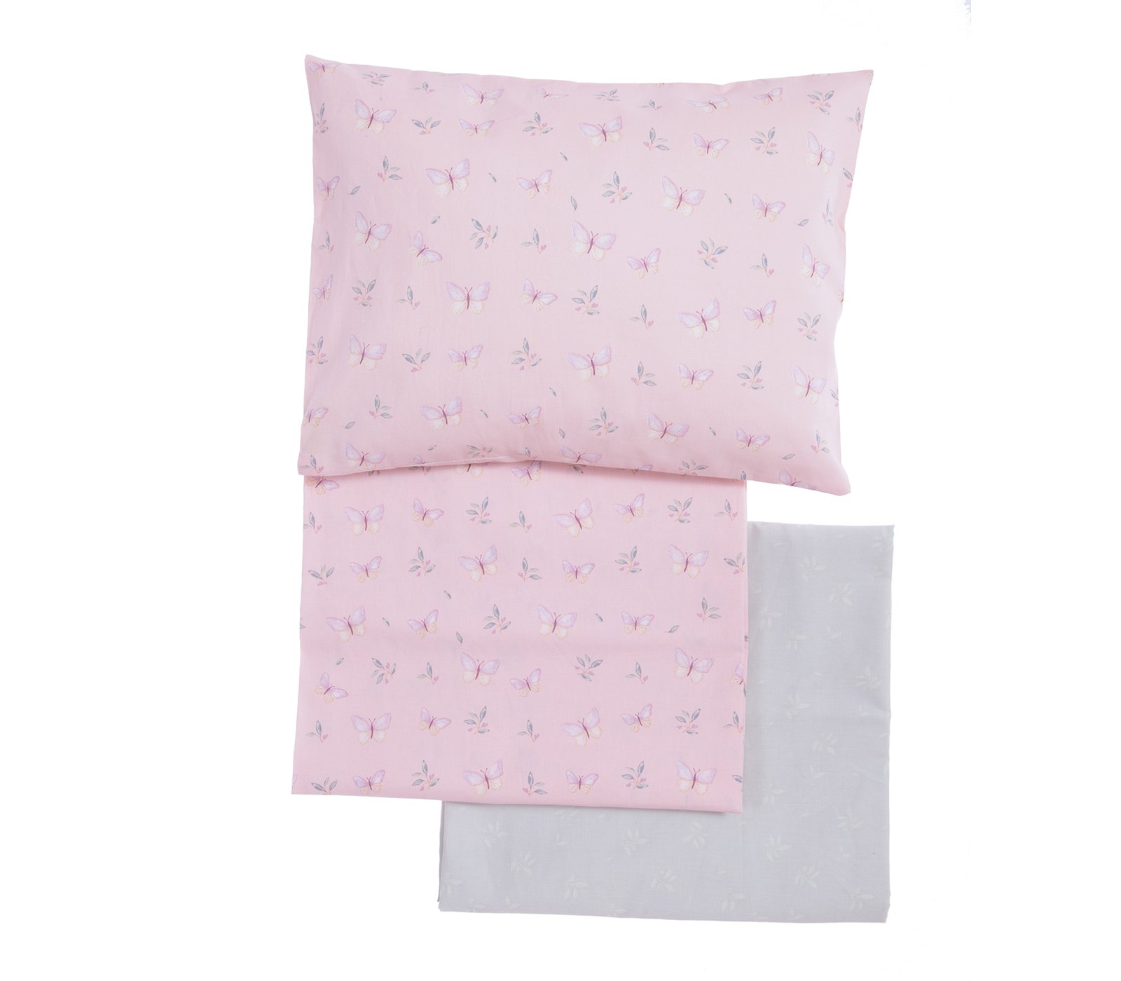 5205495605272 Σετ Σεντόνια Κούνιας 120×170 Nef Nef Wings Of Joy Pink - Image 1