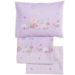 Σετ Σεντόνια Κούνιας 120×170 Nef Nef Petit Jardin Lilac