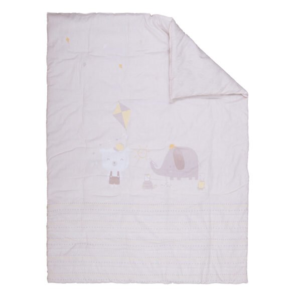 Κουβερλί Κούνιας 110×140 Nef Nef Happy Days Greige