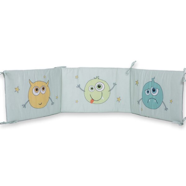 Πάντα Κούνιας 60+67+60×40 Nef Nef Alphabet Monster Pistachio