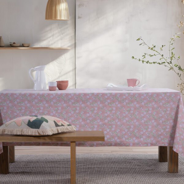 Αλέκιαστο Τραπεζομάντηλο 140x180 Nef Nef Be You Tiful Pink