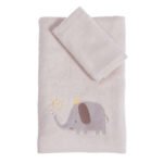 Σετ Πετσέτες Παιδικές 2 Τεμαχίων Nef Nef Happy Days Greige