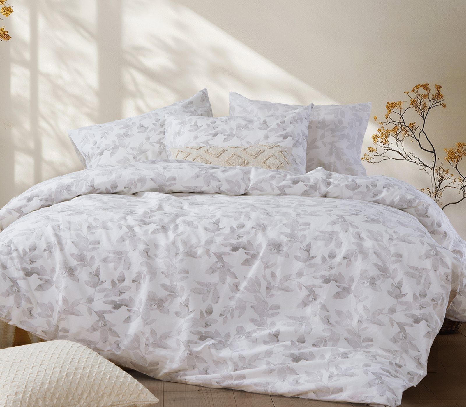 5205495607108 Σετ Σεντόνια Διπλά 200×270 Nef Nef Sencil Ecru - Image 1