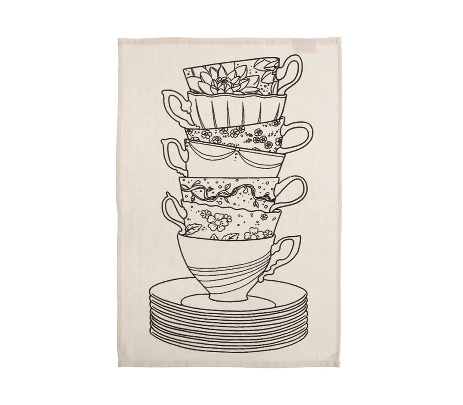 5205495608259 Ποτηρόπανο Κουζίνας 40×60 Nef Nef My Cup Of Tea Ecru - Image 1