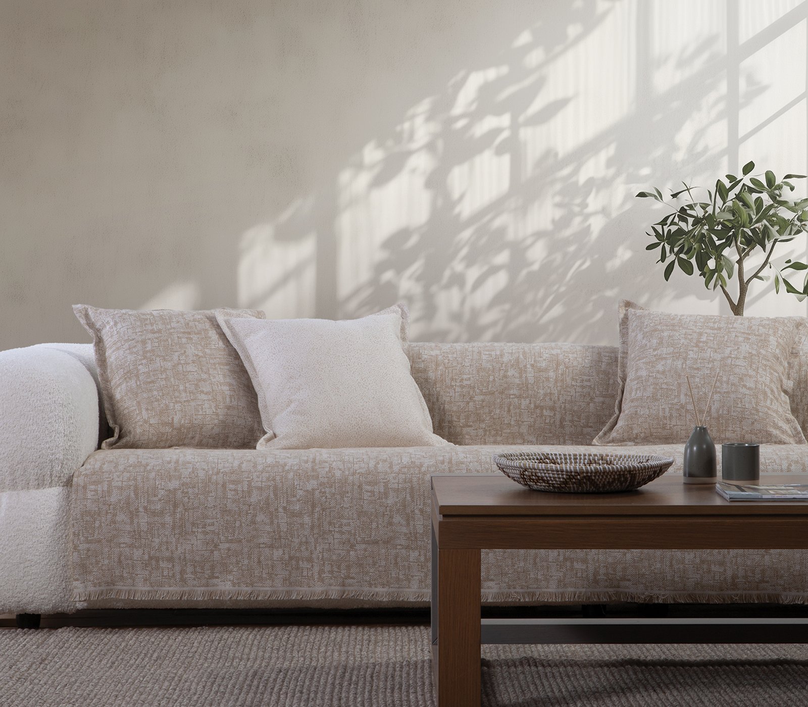 5205495614908 Ριχτάρι Διθέσιος 170×250 Nef Nef Garcia Beige - Image 1