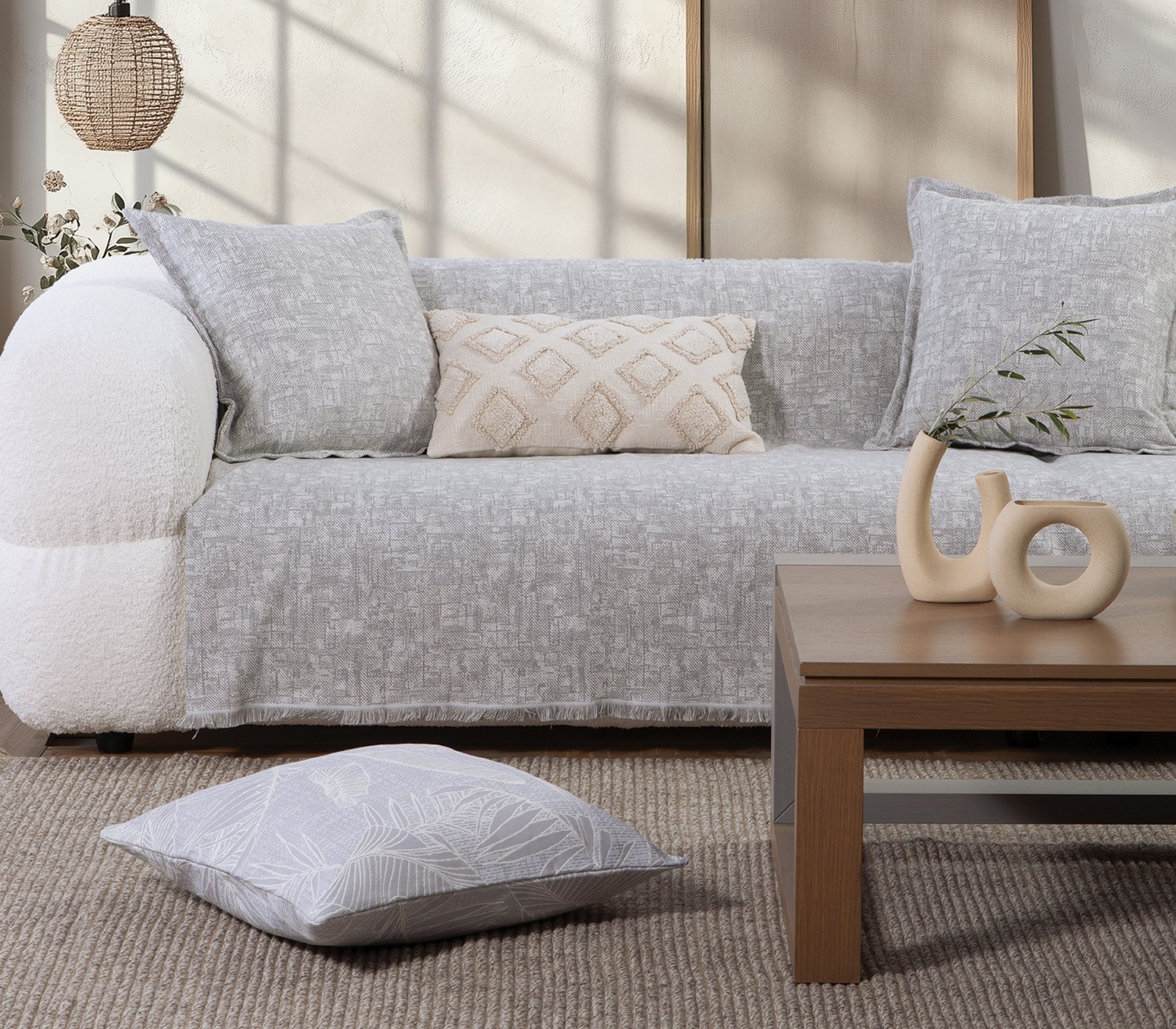 5205495614939 Ριχτάρι Τριθέσιος 170×300 Nef Nef Garcia Grey - Image 1