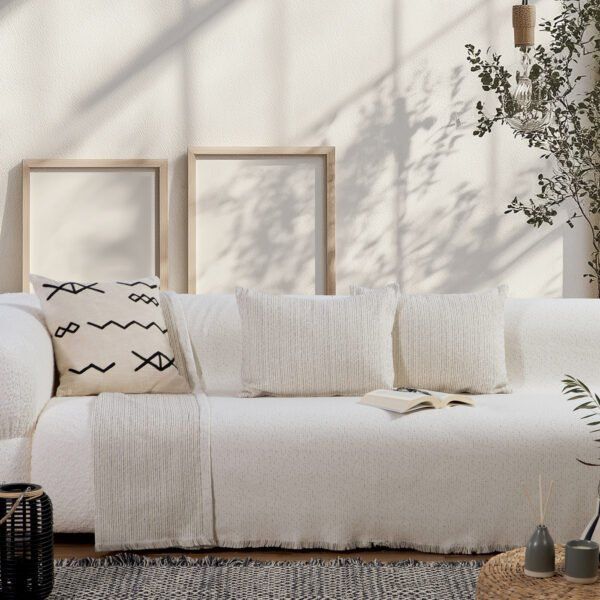 Ριχτάρι Πολυθρόνα 170×180 Nef Nef Malta 25 Ecru-Black