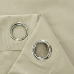 Beauty Home Κουρτίνα Full Blackout σκίασης με 8 κρίκους Soft Art 8391 Beige 140x270 Άμμου - Image 14