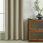 Beauty Home Κουρτίνα Full Blackout σκίασης με 8 κρίκους Soft Art 8391 Beige 140x270 Άμμου - Image 3