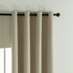 Beauty Home Κουρτίνα Full Blackout σκίασης με 8 κρίκους Soft Art 8391 Beige 140x270 Άμμου - Image 5