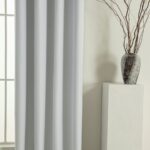 Beauty Home Κουρτίνα Full Blackout σκίασης με 8 κρίκους Soft Art 8391 Ice-Ecru 140x270 Πάγου - Image 3