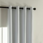 Beauty Home Κουρτίνα Full Blackout σκίασης με 8 κρίκους Soft Art 8391 Ice-Ecru 140x270 Πάγου - Image 5