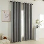 Beauty Home Κουρτίνα Full Blackout σκίασης με 8 κρίκους Soft Art 8391 Grey-11 140x270 Γκρι - Image 2