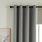 Beauty Home Κουρτίνα Full Blackout σκίασης με 8 κρίκους Soft Art 8391 Grey-11 140x270 Γκρι - Image 4