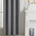 Beauty Home Κουρτίνα Full Blackout σκίασης με 8 κρίκους Elite Art 8392 Grey-Νο7 140x270 Σκούρο Γκρι - Image 5