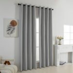 Beauty Home Κουρτίνα Full Blackout σκίασης με 8 κρίκους Elite Art 8392 Light Grey-Νο3 140x270 Ασημί - Image 2