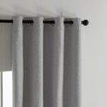 Beauty Home Κουρτίνα Full Blackout σκίασης με 8 κρίκους Elite Art 8392 Light Grey-Νο3 140x270 Ασημί - Image 4