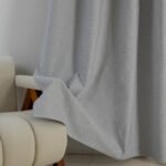 Beauty Home Κουρτίνα Full Blackout σκίασης με 8 κρίκους Elite Art 8392 Light Grey-Νο3 140x270 Ασημί - Image 8