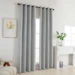 Beauty Home Κουρτίνα Full Blackout σκίασης με 8 κρίκους Elite Art 8392 Silver-Νο4 140x270 Γκρι - Image 2