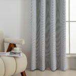 Beauty Home Κουρτίνα Full Blackout σκίασης με 8 κρίκους Elite Art 8392 Silver-Νο4 140x270 Γκρι - Image 3