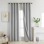 Beauty Home Κουρτίνα Full Blackout σκίασης με 8 κρίκους Elite Art 8392 Silver-Νο4 140x270 Γκρι - Image 6