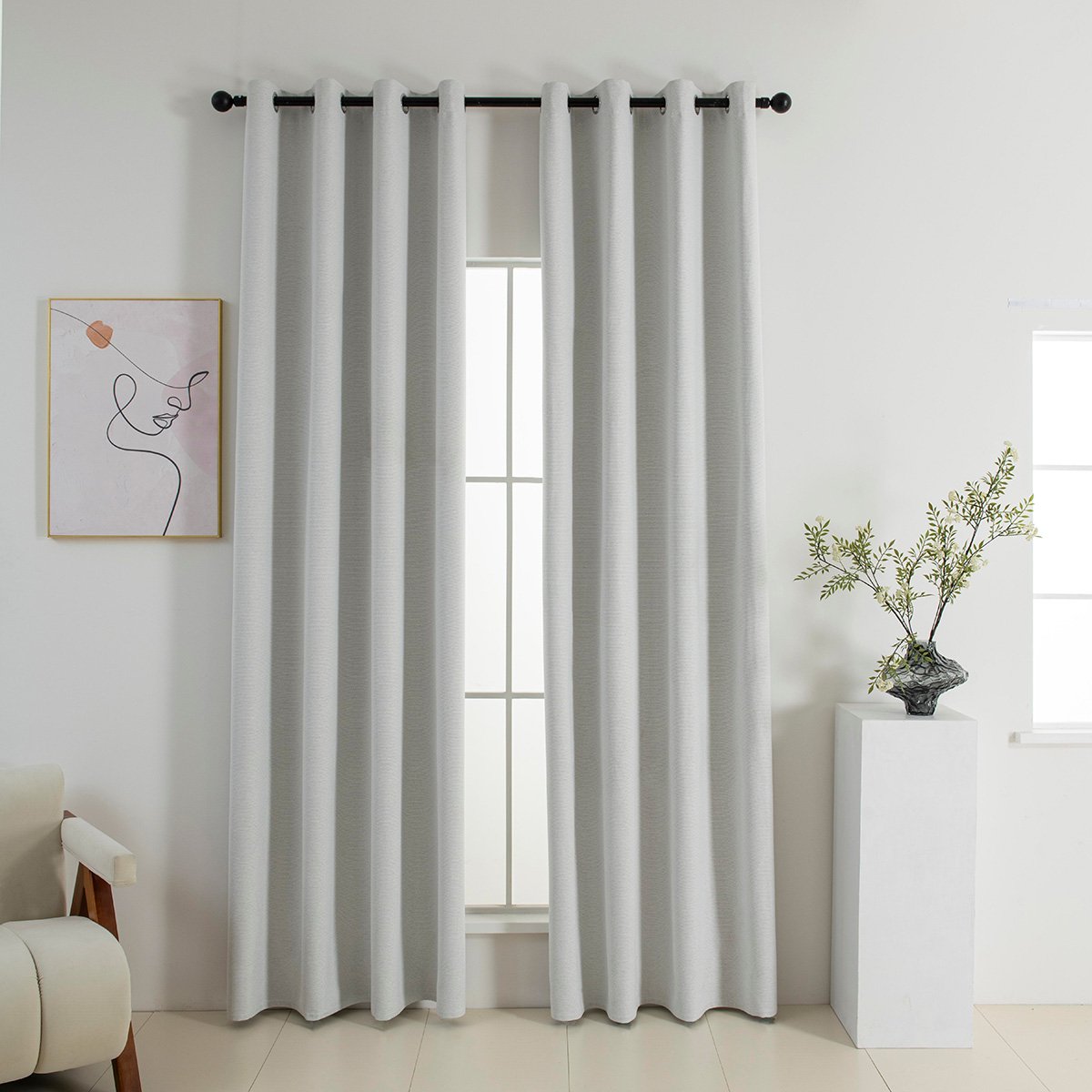 8392_ice Beauty Home Κουρτίνα Full Blackout σκίασης με 8 κρίκους Elite Art 8392 Ice-No1 140x270 Πάγου - Image 1