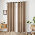 Beauty Home Κουρτίνα μεσαίας σκίασης με 8 μεταλλικούς κρίκους Effect Art 8443 140x270 Μπεζ - Image 2