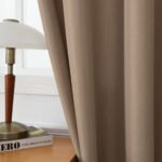 Beauty Home Κουρτίνα μεσαίας σκίασης με 8 μεταλλικούς κρίκους Effect Art 8443 140x270 Μπεζ - Image 12