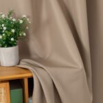 Beauty Home Κουρτίνα μεσαίας σκίασης με 8 μεταλλικούς κρίκους Effect Art 8443 140x270 Μπεζ - Image 13